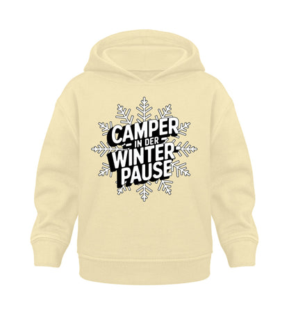 Camper in Winterpause - Baby Organic Hoodie - LazyDonkeyDesign 