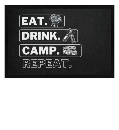 Eat Sleep Wohnmobil Repeat - Camping Fußmatte - LazyDonkeyDesign 