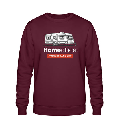 Wohnwagen Homeoffice - Herren Organic Sweatshirt - LazyDonkeyDesign 