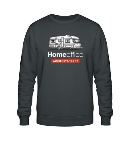 Wohnwagen Homeoffice - Herren Organic Sweatshirt - LazyDonkeyDesign 
