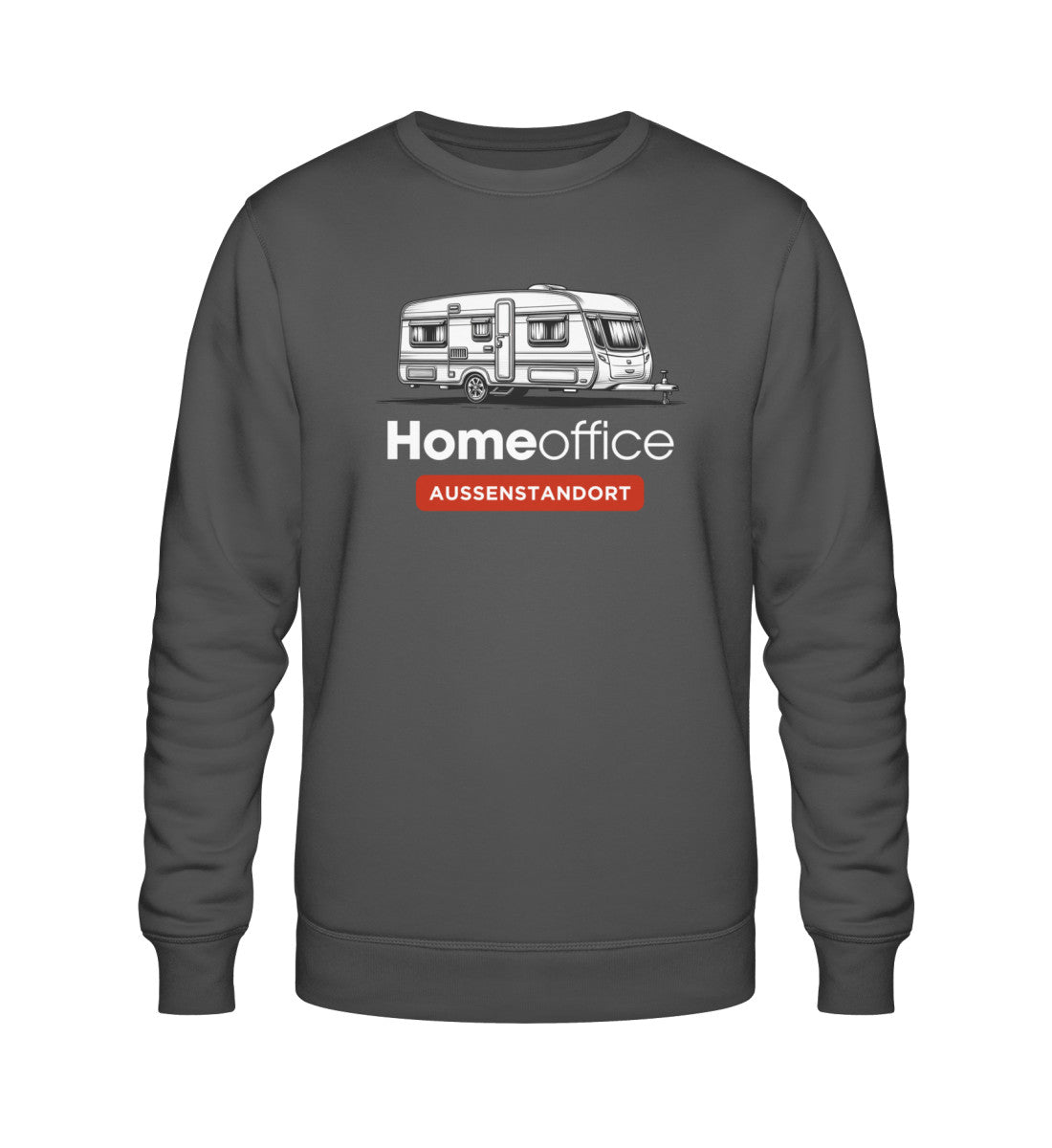 Wohnwagen Homeoffice - Herren Organic Sweatshirt - LazyDonkeyDesign 