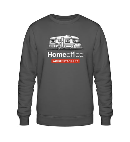 Wohnwagen Homeoffice - Herren Organic Sweatshirt - LazyDonkeyDesign 