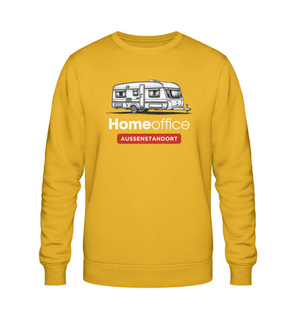 Wohnwagen Homeoffice - Herren Organic Sweatshirt - LazyDonkeyDesign 
