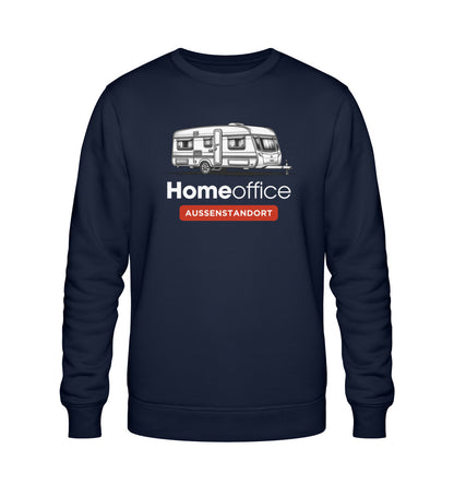 Wohnwagen Homeoffice - Herren Organic Sweatshirt - LazyDonkeyDesign 