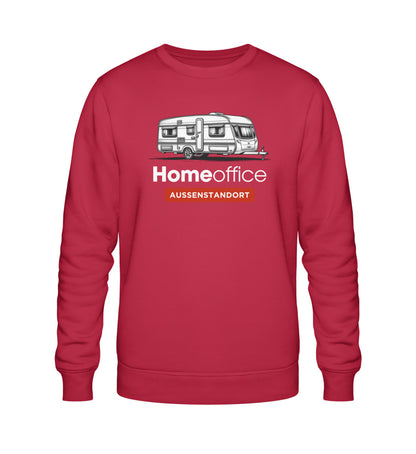 Wohnwagen Homeoffice - Herren Organic Sweatshirt - LazyDonkeyDesign 