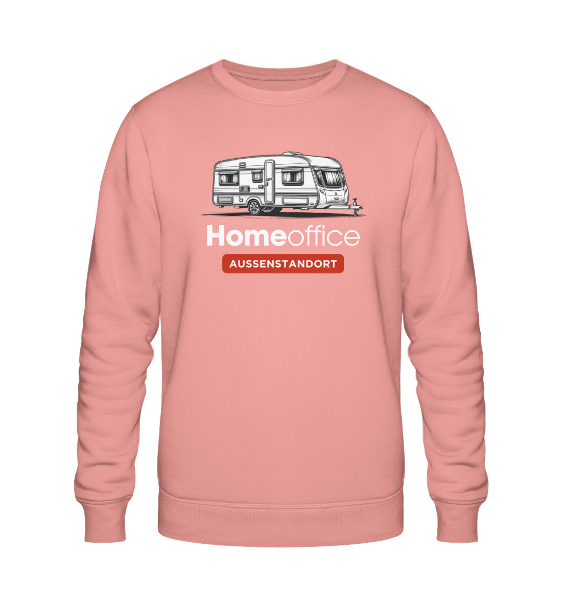 Wohnwagen Homeoffice - Herren Organic Sweatshirt - LazyDonkeyDesign 