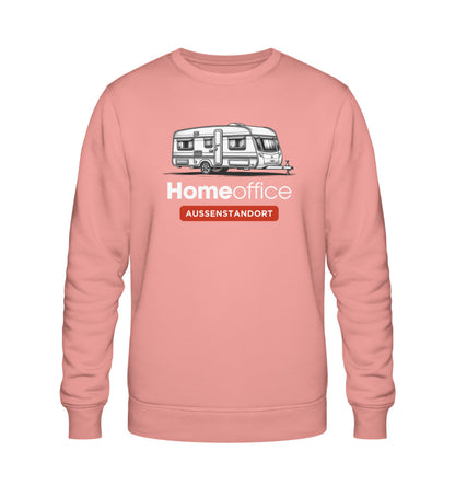 Wohnwagen Homeoffice - Herren Organic Sweatshirt - LazyDonkeyDesign 
