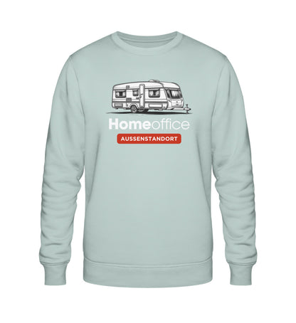 Wohnwagen Homeoffice - Herren Organic Sweatshirt - LazyDonkeyDesign 