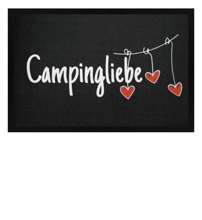 Campingliebe mit Anhänger - Camping Fußmatte - LazyDonkeyDesign 