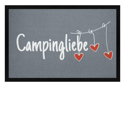 Campingliebe mit Anhänger - Camping Fußmatte - LazyDonkeyDesign 
