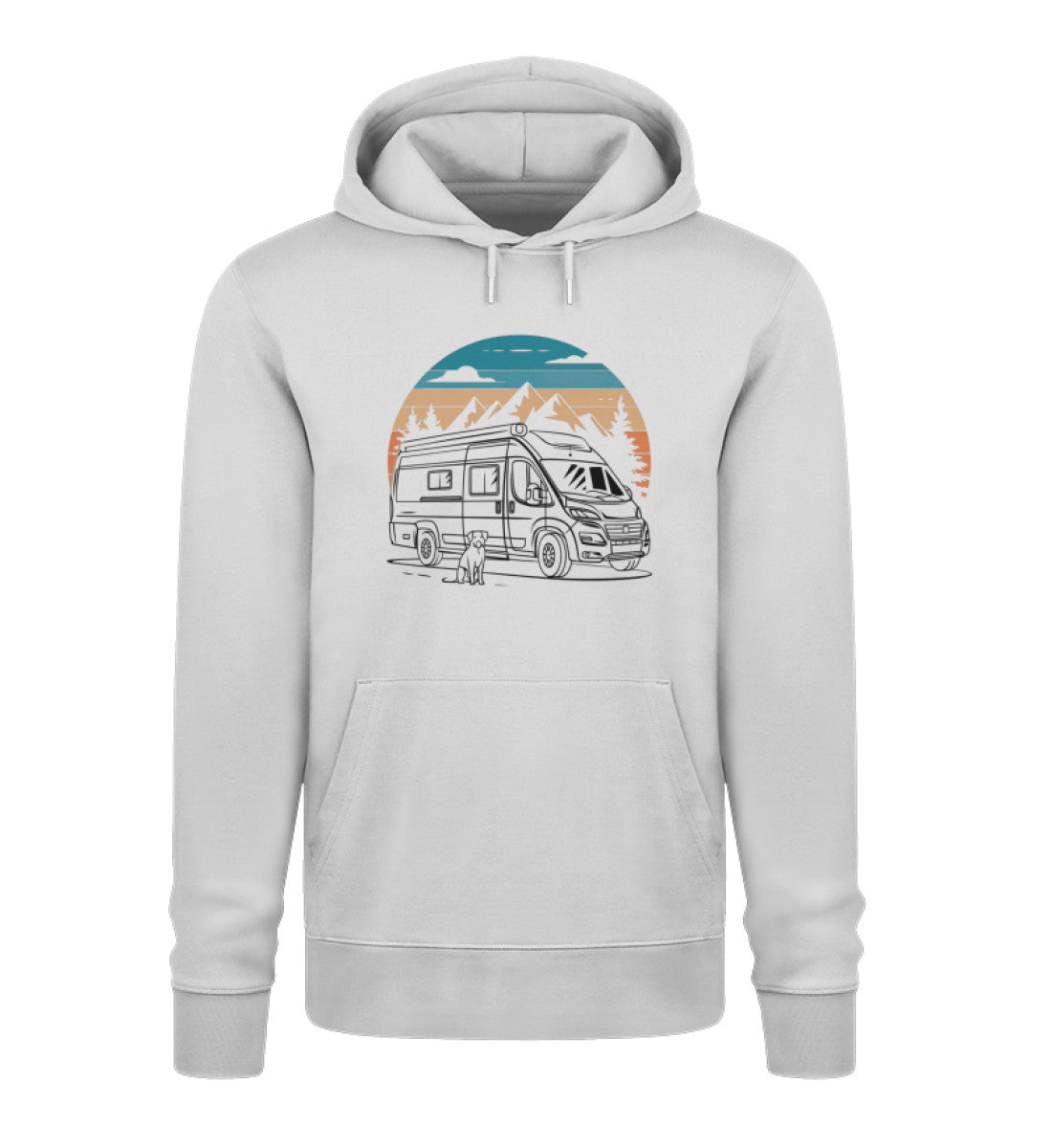 Vanlife mit Hund - Damen Organic Hoodie - LazyDonkeyDesign 