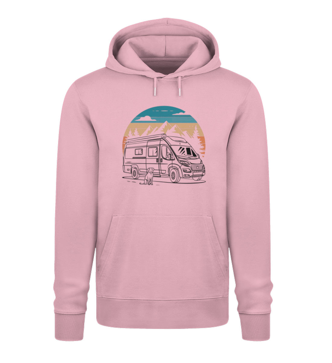 Vanlife mit Hund - Damen Organic Hoodie - LazyDonkeyDesign 