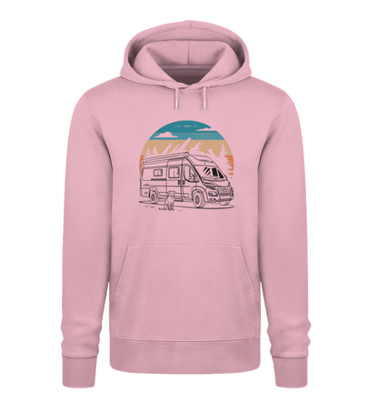 Vanlife mit Hund - Damen Organic Hoodie - LazyDonkeyDesign 