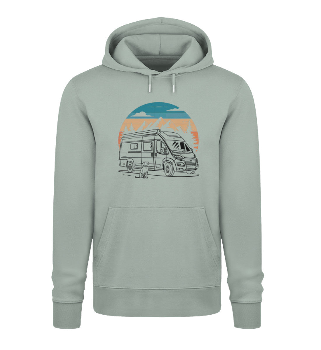 Vanlife mit Hund - Damen Organic Hoodie - LazyDonkeyDesign 
