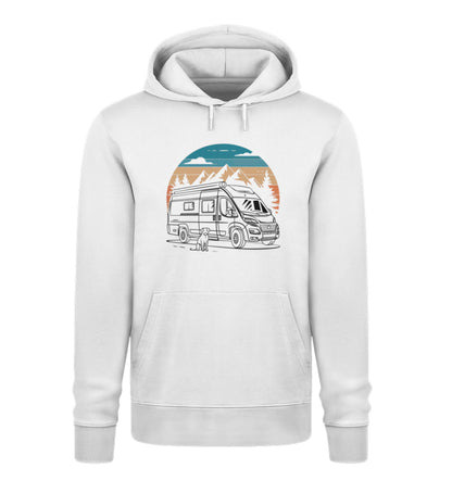 Vanlife mit Hund - Damen Organic Hoodie - LazyDonkeyDesign 