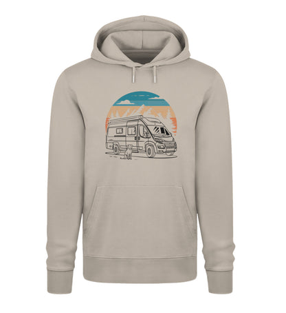 Vanlife mit Hund - Damen Organic Hoodie - LazyDonkeyDesign 