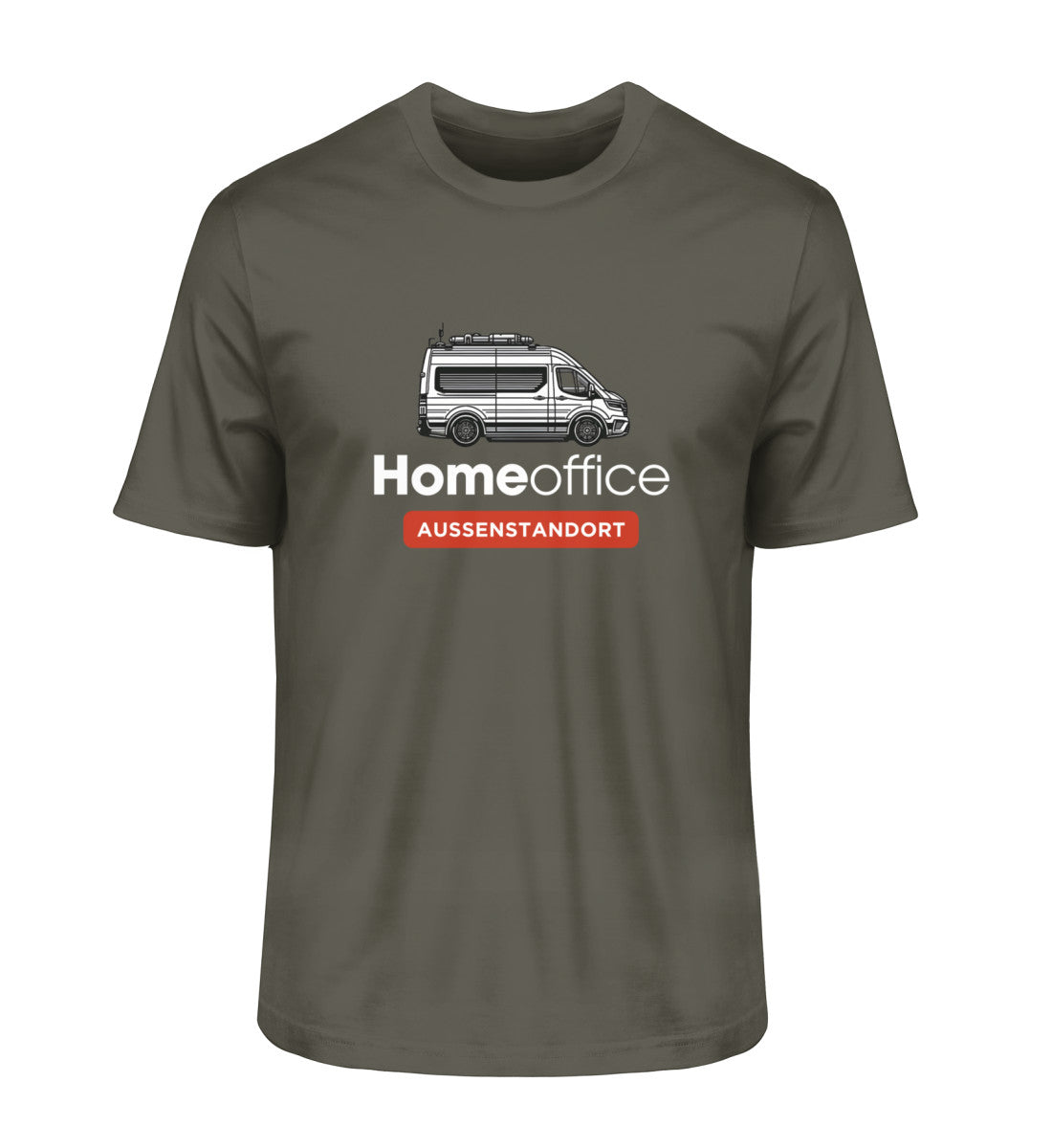 Vanlife Homeoffice - Herren Organic Shirt - LazyDonkeyDesign 