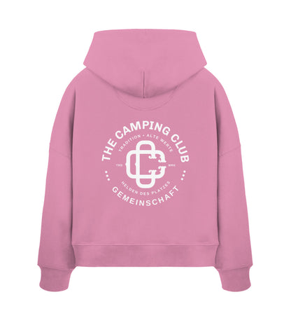 Camping Club - Damen Organic Boxcut Hoodie - LazyDonkeyDesign 