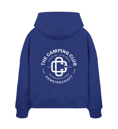 Camping Club - Damen Organic Boxcut Hoodie - LazyDonkeyDesign 