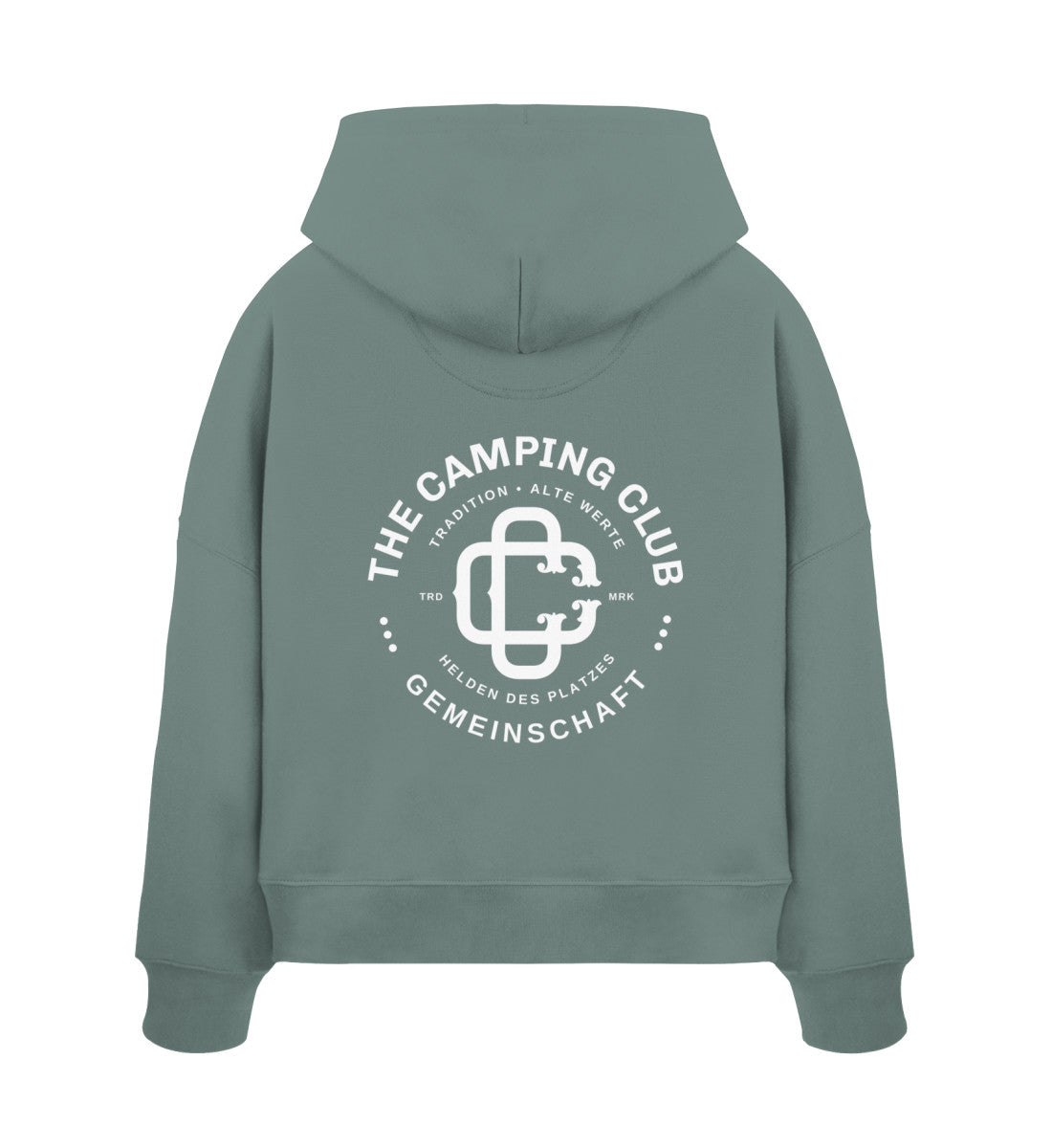 Camping Club - Damen Organic Boxcut Hoodie - LazyDonkeyDesign 