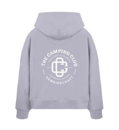 Camping Club - Damen Organic Boxcut Hoodie - LazyDonkeyDesign 