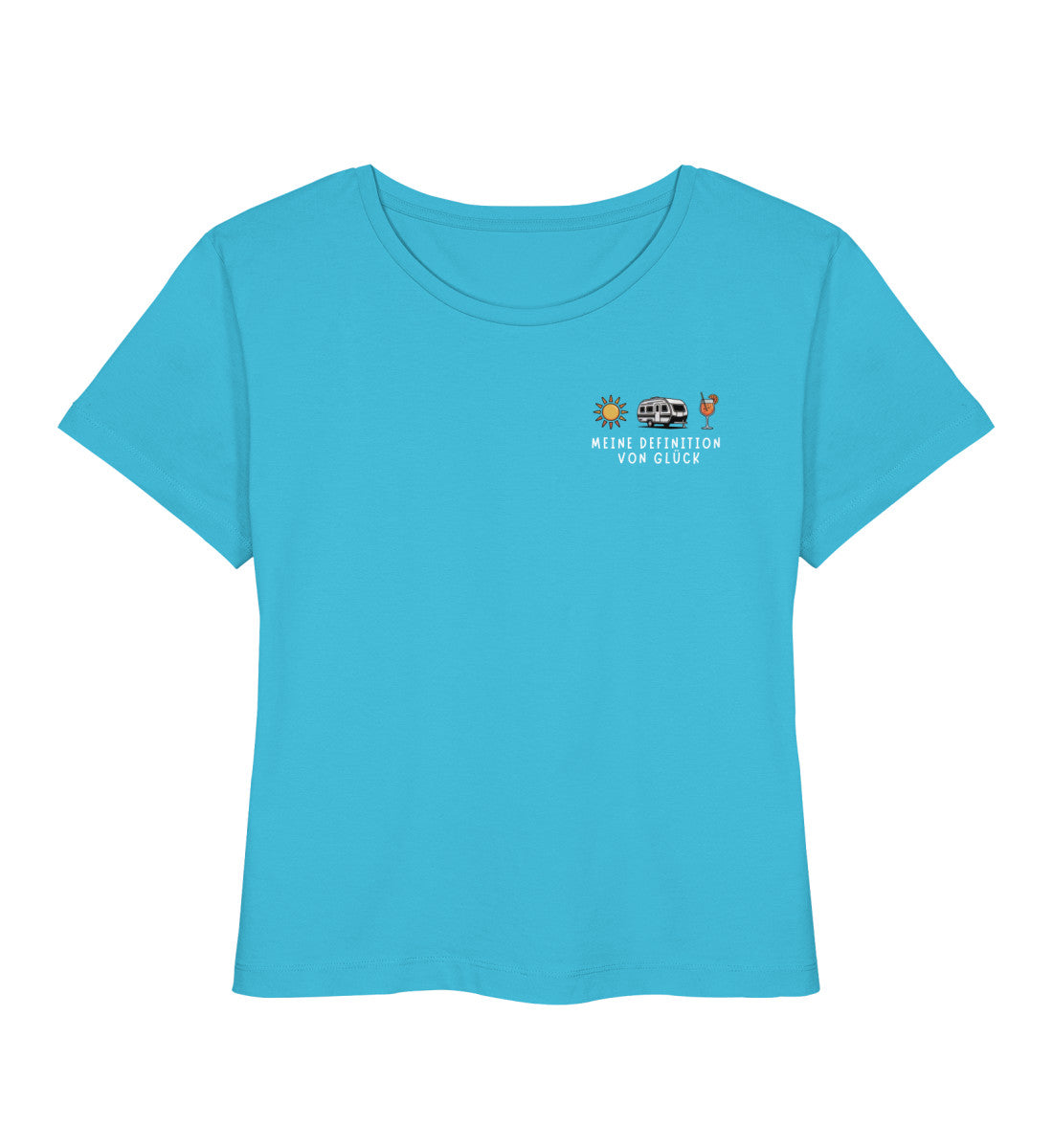 Definition von Glück - Damen Organic T-Shirt - Wohnwagen - LazyDonkeyDesign 