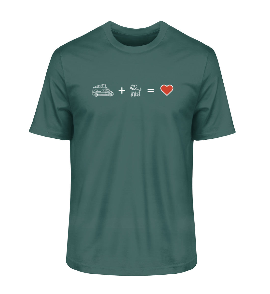 Camping + Hund - Herren Organic Shirt - Van - LazyDonkeyDesign 