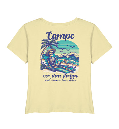 Campe Jetzt - Damen Organic T-Shirt - LazyDonkeyDesign 