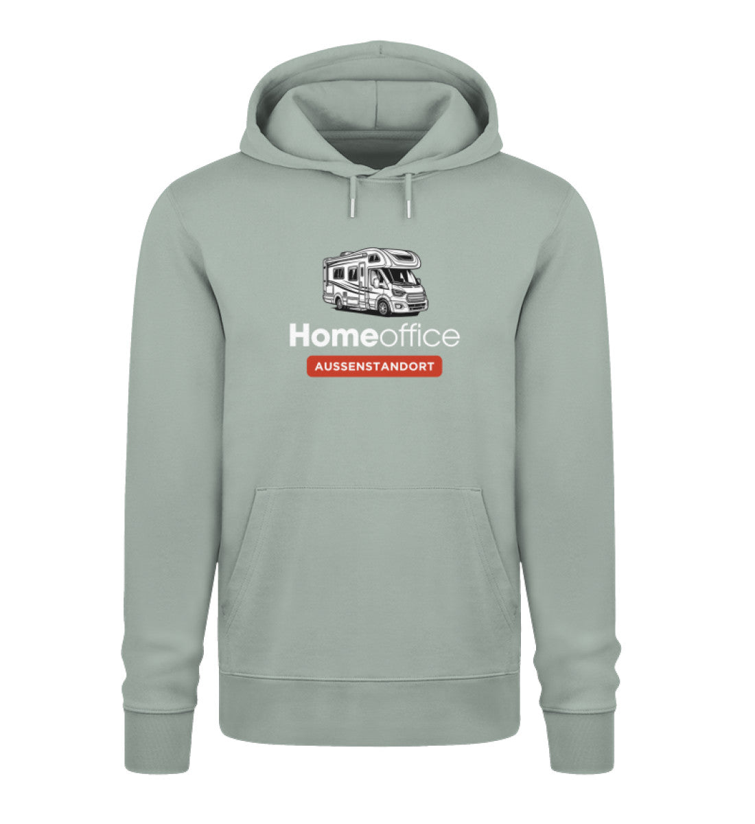 Wohnmobil Homeoffice - Herren Organic Hoodie - LazyDonkeyDesign 
