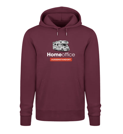 Wohnmobil Homeoffice - Herren Organic Hoodie - LazyDonkeyDesign 