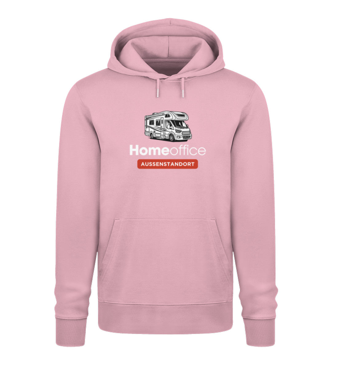 Wohnmobil Homeoffice - Herren Organic Hoodie - LazyDonkeyDesign 