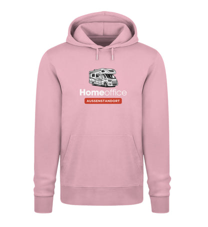 Wohnmobil Homeoffice - Herren Organic Hoodie - LazyDonkeyDesign 