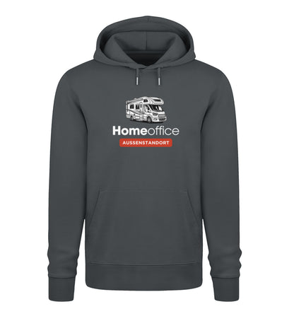 Wohnmobil Homeoffice - Herren Organic Hoodie - LazyDonkeyDesign 