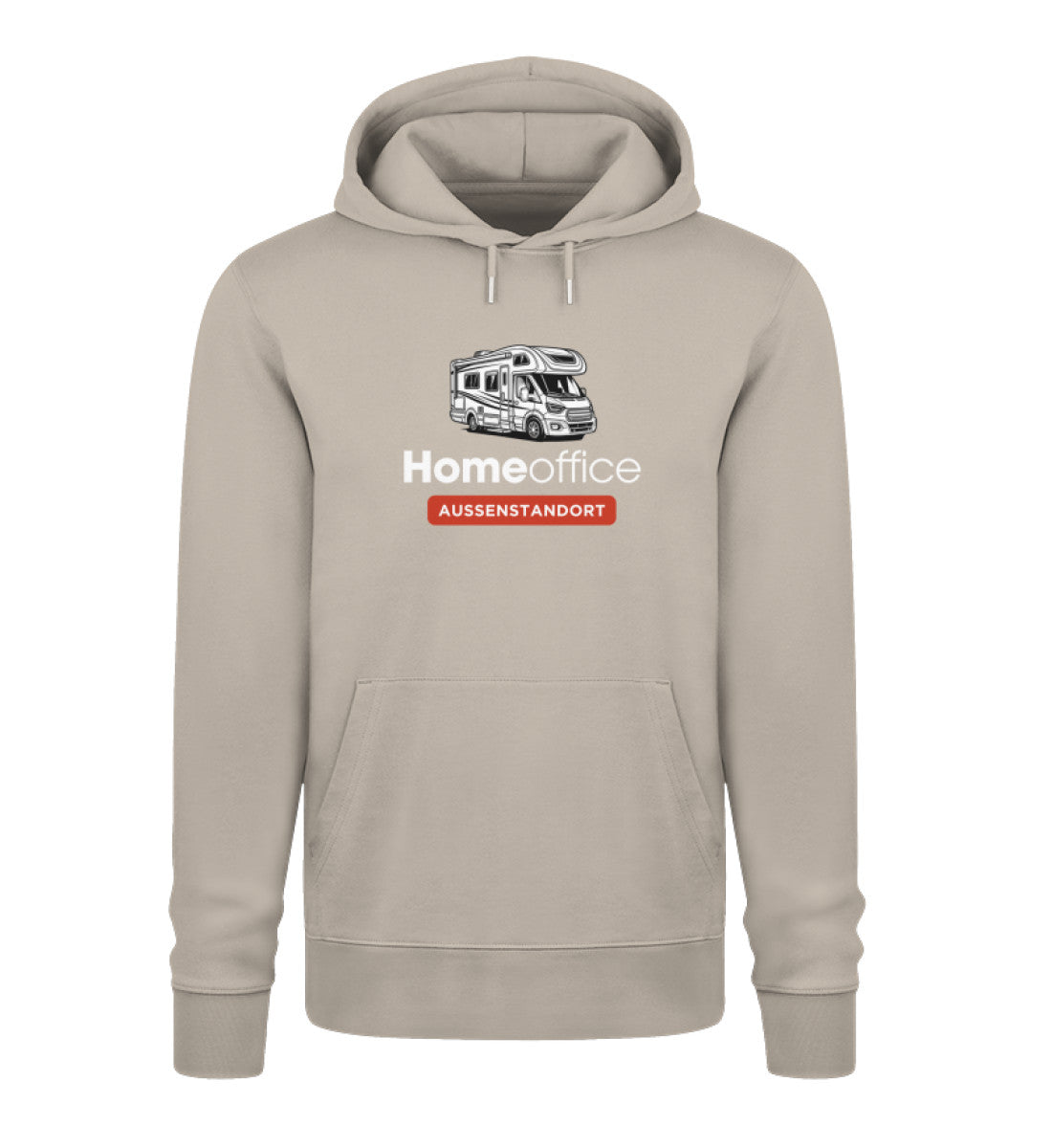 Wohnmobil Homeoffice - Herren Organic Hoodie - LazyDonkeyDesign 