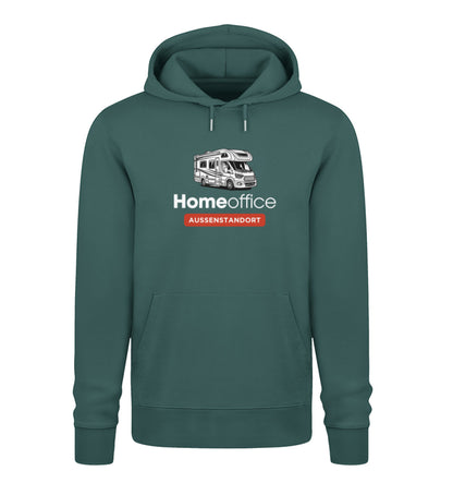 Wohnmobil Homeoffice - Herren Organic Hoodie - LazyDonkeyDesign 