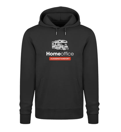 Wohnmobil Homeoffice - Herren Organic Hoodie - LazyDonkeyDesign 