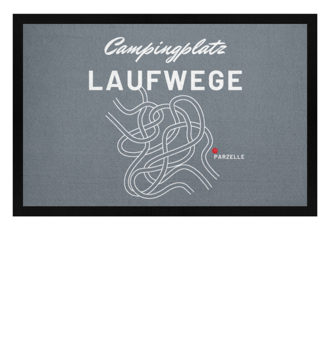Campingplatz Laufwege - Camping Fußmatte - LazyDonkeyDesign 