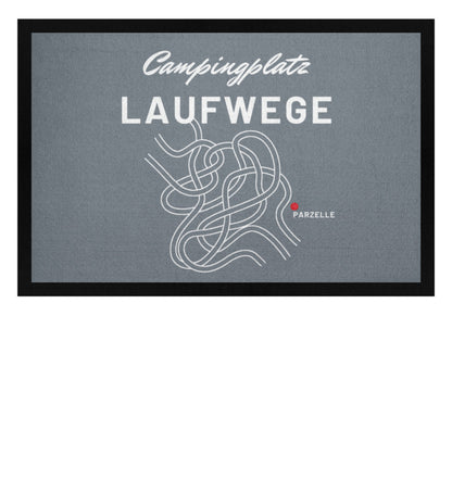 Campingplatz Laufwege - Camping Fußmatte - LazyDonkeyDesign 