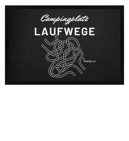 Campingplatz Laufwege - Camping Fußmatte - LazyDonkeyDesign 