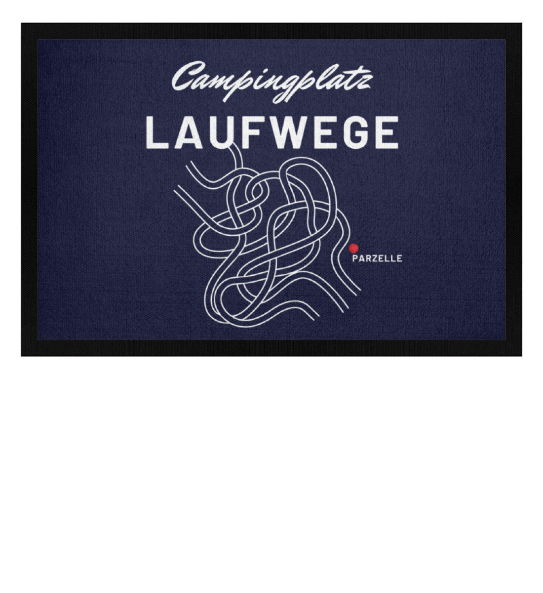 Campingplatz Laufwege - Camping Fußmatte - LazyDonkeyDesign 
