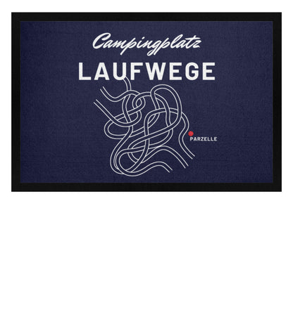 Campingplatz Laufwege - Camping Fußmatte - LazyDonkeyDesign 