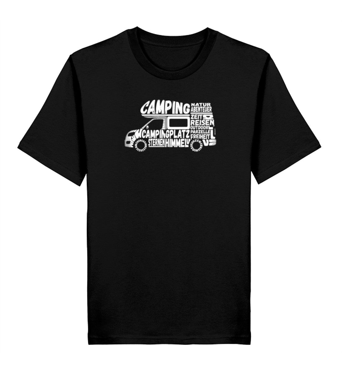 Camping Typografie - Herren Organic T-Shirt - LazyDonkeyDesign 