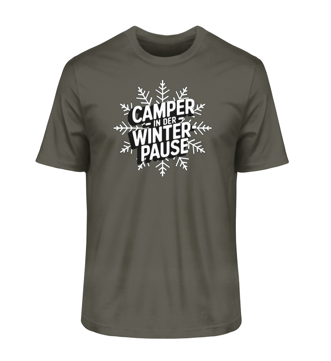 Camper in Winterpause - Herren Organic Shirt - LazyDonkeyDesign 
