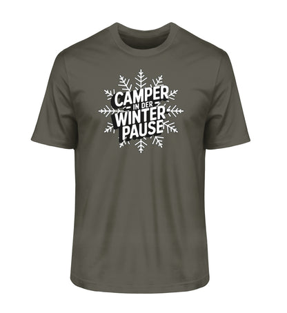Camper in Winterpause - Herren Organic Shirt - LazyDonkeyDesign 