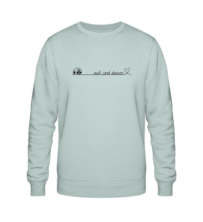 Auf und Davon - Damen Organic Sweatshirt - Wohnwagen - LazyDonkeyDesign 