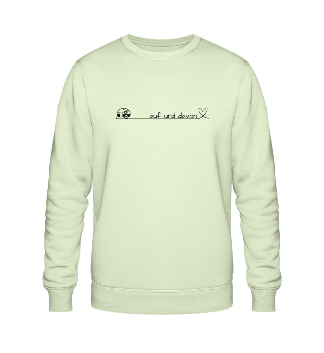Auf und Davon - Damen Organic Sweatshirt - Wohnwagen - LazyDonkeyDesign 
