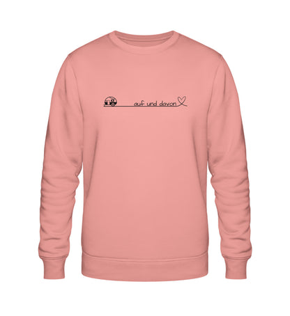 Auf und Davon - Damen Organic Sweatshirt - Wohnwagen - LazyDonkeyDesign 