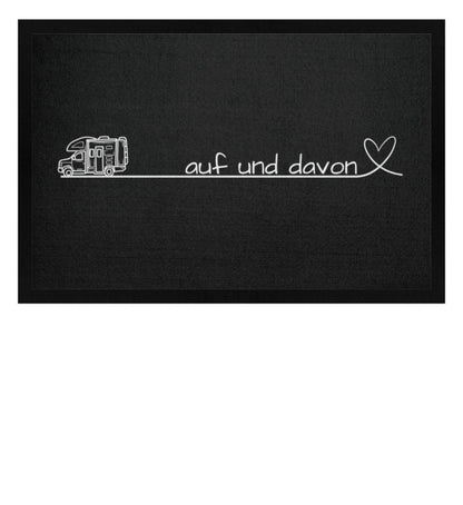 Auf und Davon - Wohnmobil - Camping Fußmatte - LazyDonkeyDesign 
