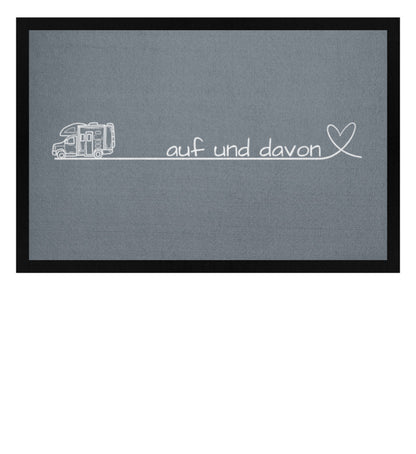 Auf und Davon - Wohnmobil - Camping Fußmatte - LazyDonkeyDesign 