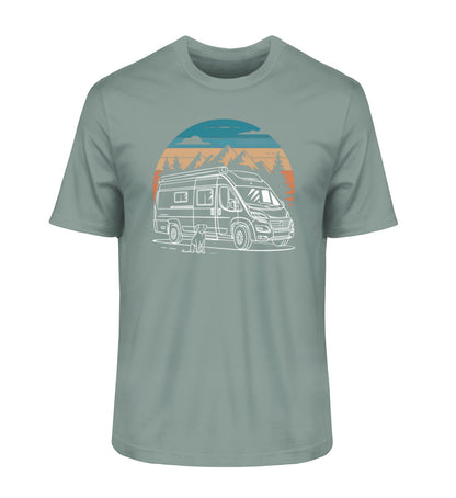 Vanlife mit Hund - Herren Organic Shirt - LazyDonkeyDesign 